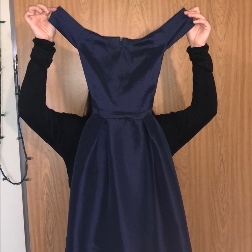 Navy blue prom dress